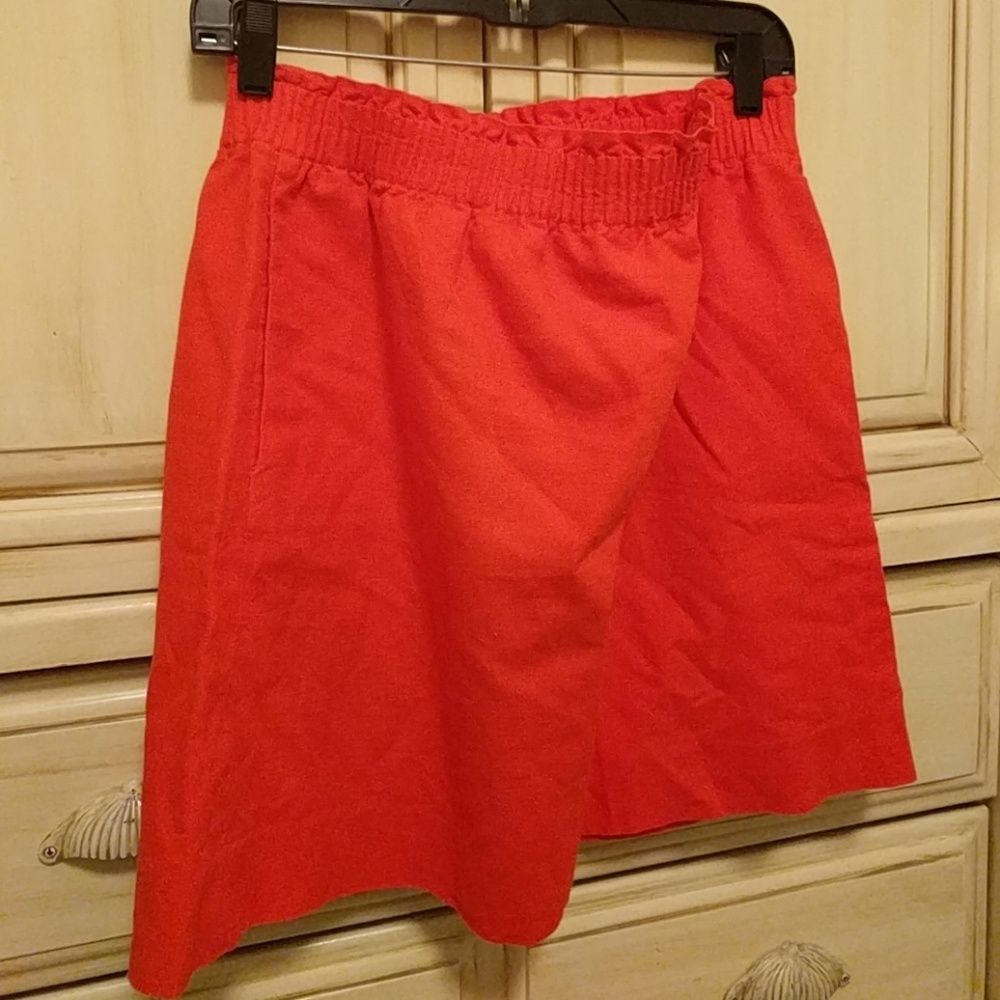 J Crew red skirt